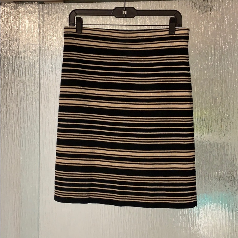 Shimmer striped loft skirt